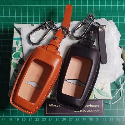Ford Ranger Raptor XL XLT LARIAT Key Fob Cover Leather Key Case for
