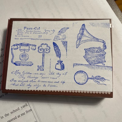 Frame Border Stamp Background Decoration Wood Rubber Stamp Floral