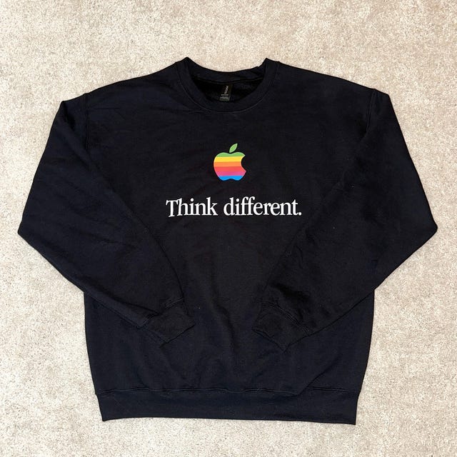 ☆人気☆【CURRENT】☆THINK CURRENT APPLE TE.E☆Tシャツ☆ noverlap (ノーヴァーラップ) | . 本日はテック企業系のTシャツ