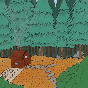 printable adult coloring pages scenic landscapes adult etsy