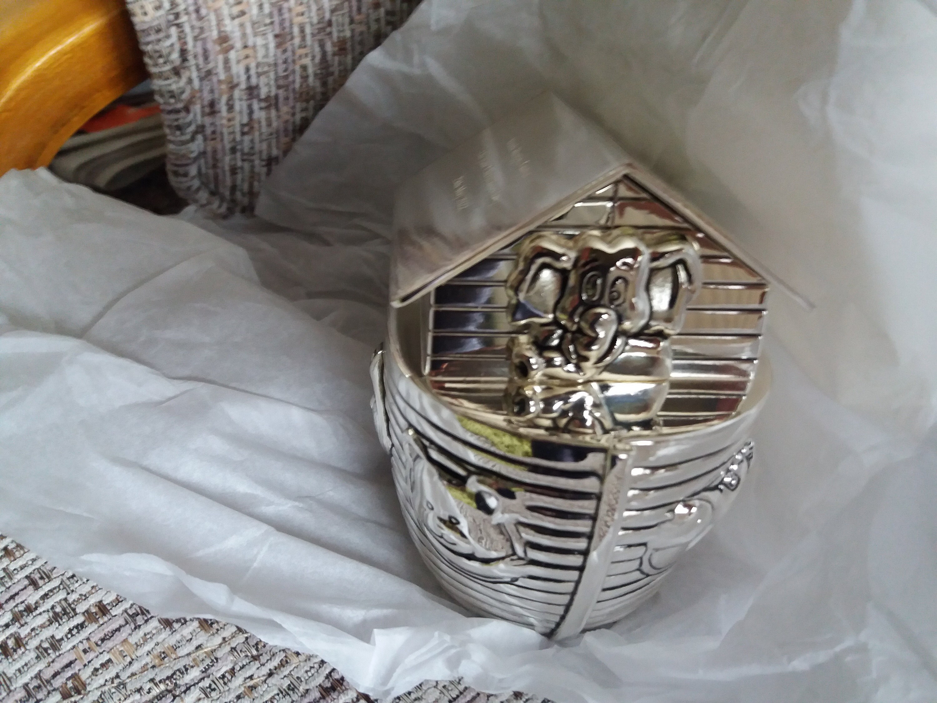 Noah&#39;s Ark Money Box Christening Baptism Gift Ideas New Born Baby 1st Birthday Personalised Engraved Gifts