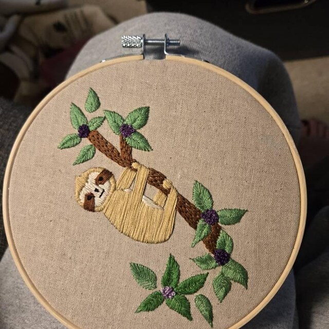 Nature Embroidery Kit - Aspen Tree With Carved Initials