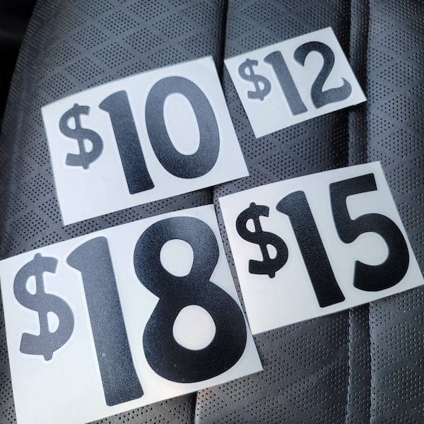 Number Decal, Number Stickers, Number Die Cut, Number Decal Sticker ...