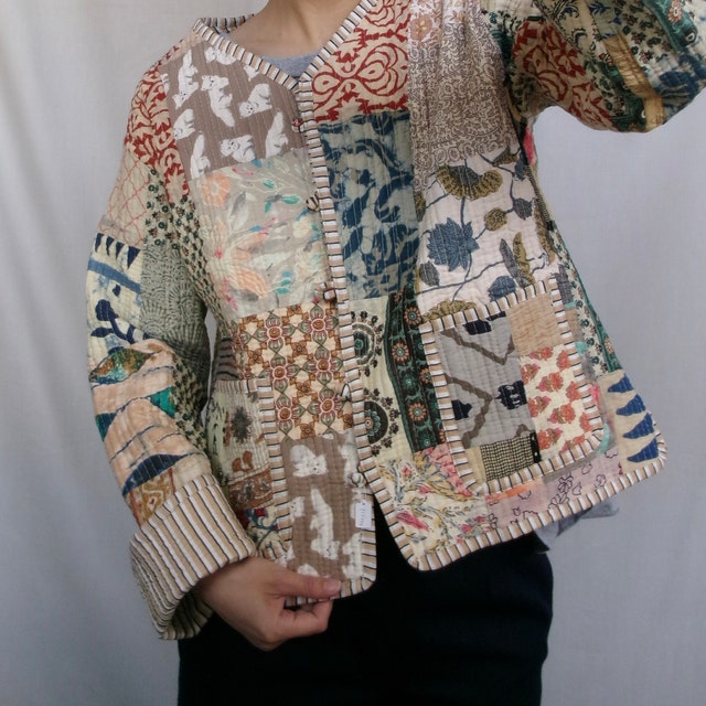 ジャケット・アウター vintage Quilt patchwork jacket Vintage Quilted Patchwork Jacket