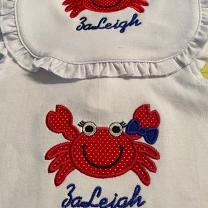 Girl Crab Applique Machine Embroidery Design Digital Pattern - Etsy
