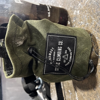 Waxed Canvas Chalk Bag Gunpowder - Etsy