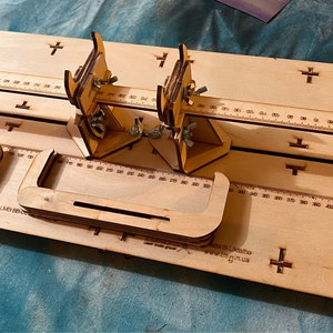 LMG BB-44 Airplane Building Jig – Multi-Scale 1/144, 1/72, 1/48, 1/32 Wood Model Kit