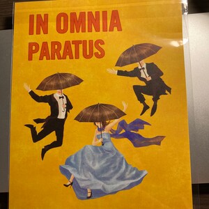 In Omnia Paratus Poster Vintage Retro Style Inspired By Etsy