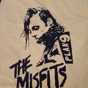 TRYARD : It Was Silly Of Me　サイン入り The Misfits Jerry Only Plan 9 Tshirt Hand Printed Punk Danzig