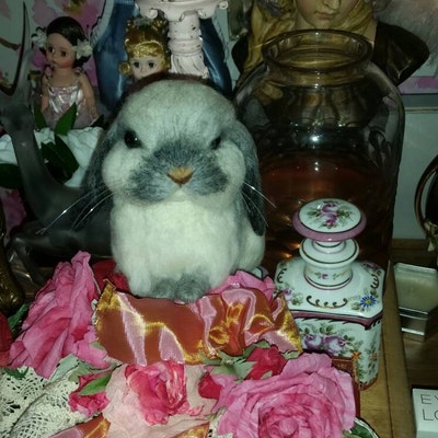 Custom Made Rabbit, Needle Felted Rabbit, Handmade Lifelike Felt Rabbit ...