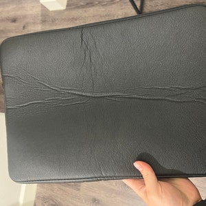 Black Pu Leather Laptop Case and Pu Leather Phone Case Set - Etsy