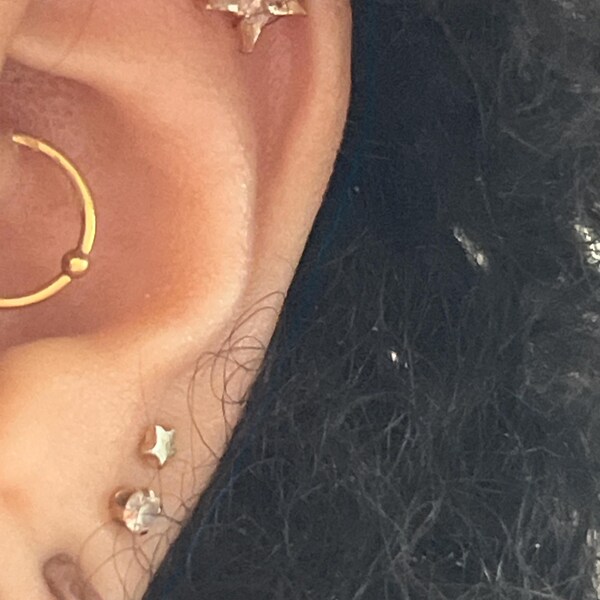 OUFER Piercing Ad Anello Per Cartilagine - Acciaio Chirurgico 16G, 8/10/12mm - Foto 8