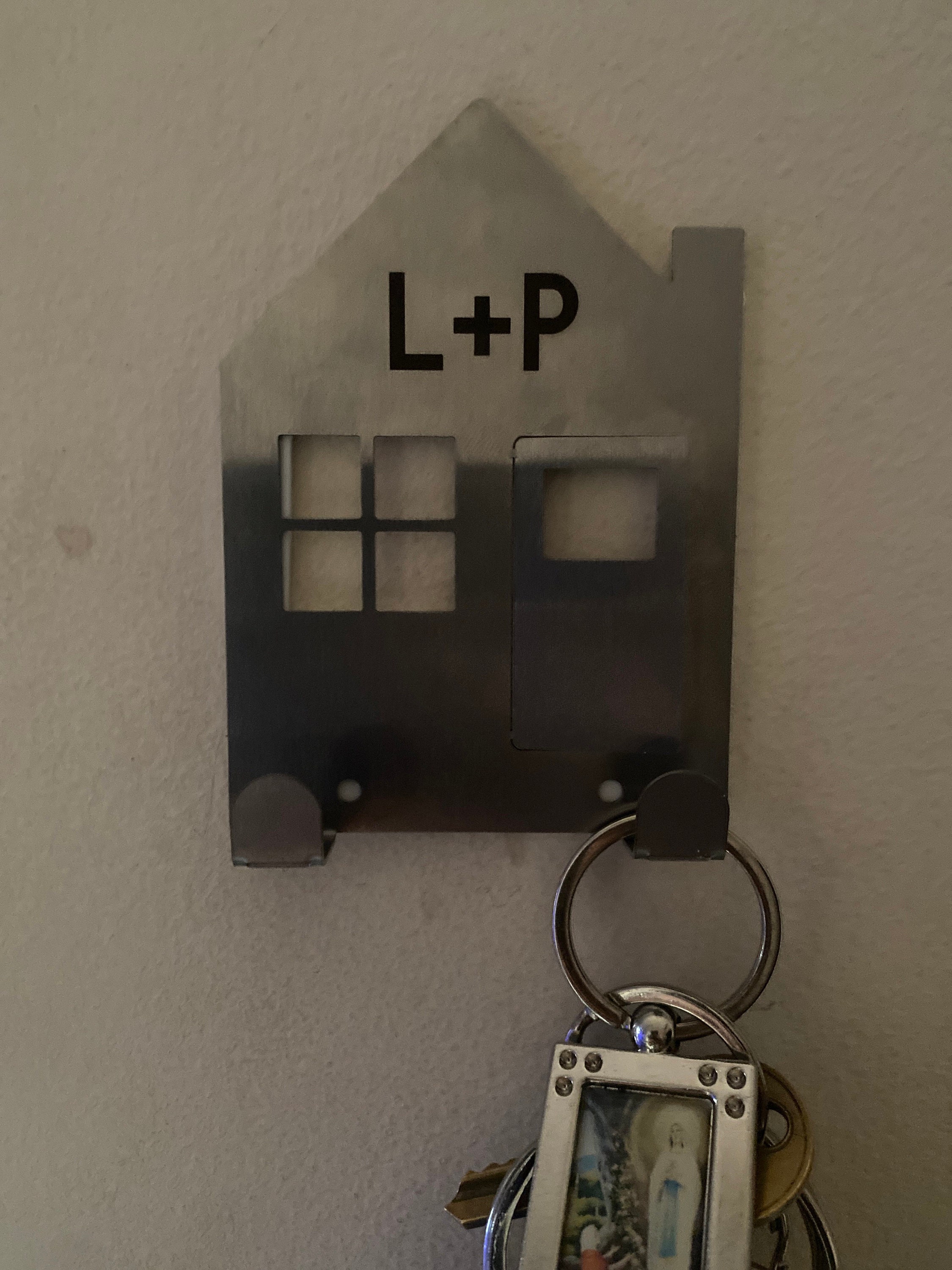 Personalised New Home Couples Key Holder