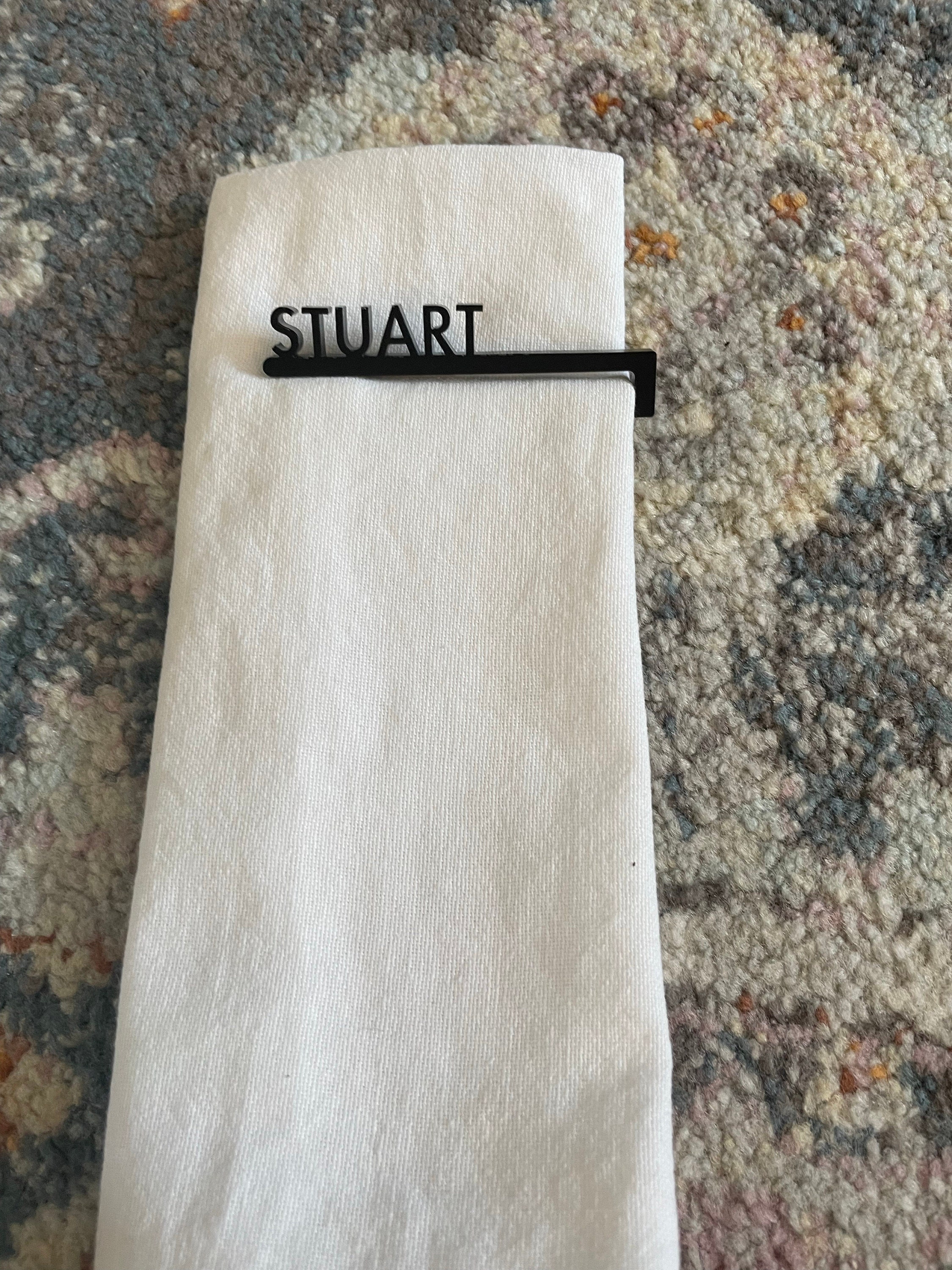 (Set of 5pcs)Personalized Napkin Table Place Names, Wedding Placenames, Wedding Table Decor, Event Name Tags Corporate Accessories, Custom Place Tags