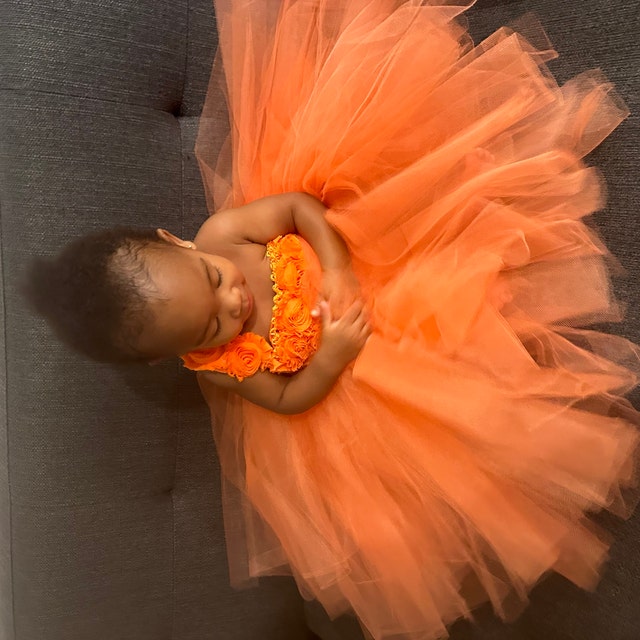 strapless open back dress Buy Orange Blaze Tutu Party Dress for Girls Online