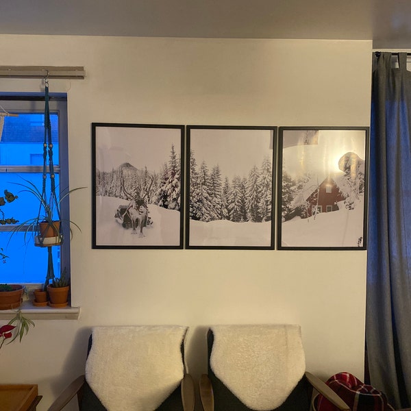 Winter Wonderland Printable Set of 3 Piece. Christmas Gallery Wall Art ...