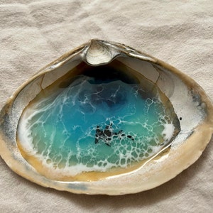 Shark Ocean Resin Shell Ring Dish Hand Drawn Trinket Dish | Etsy
