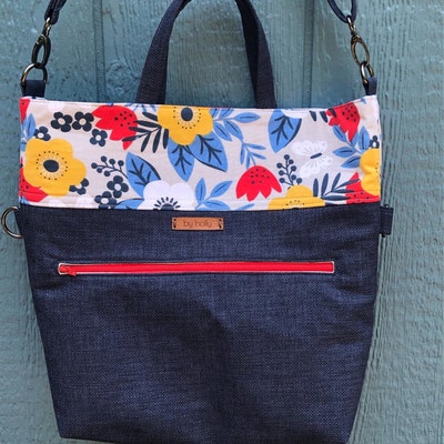 Megan Foldover Tote, PDF Sewing Pattern, Instant Download, Purse, Tote ...