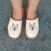 Handmade Women's Felt Slippers 'Queen Of The House' – Polish Kapcie, Rubber Sole, Multiple Sizes