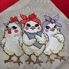 Hen Farm Chicken Eggs Pattern Print Women Long Robe main image 1