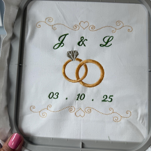 Wedding Machine String Wedding Machine Embroidery Design, Bridal Embroidery, Wedding Ring ...
