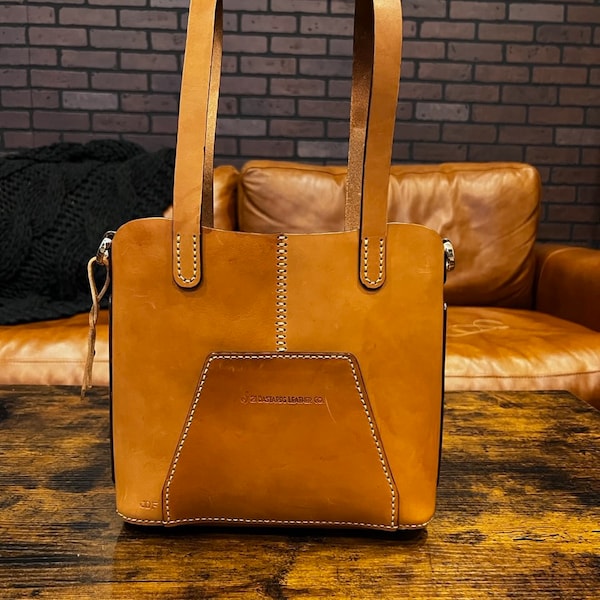 Small Tote Bag Leather Pattern PDF, Shoulder Bag Digital Template - Etsy