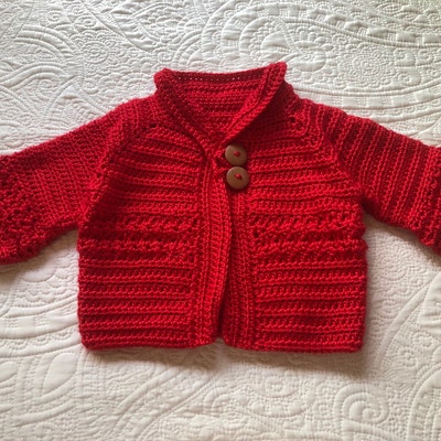 Crochet Pattern Baby Cardigan Newborn to 24 Months - Etsy