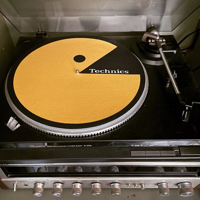 RAWKUS ルーカス ターンテーブル プロモスリップマット ビンテージ DJ Industries - Technics Pacman - DJ スリップマット LP レコード
