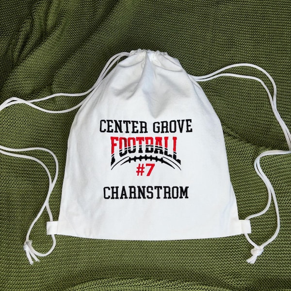 Football Embroidery Design for Team, American Football Split Name With ...
