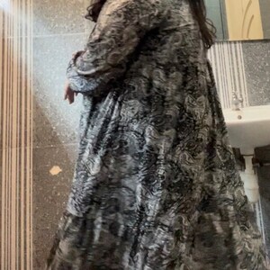 Rose Tan Open Front Long Sequin Kimono Sequin Cardigan