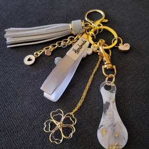 Porte-clés/Bijou De Sac En Agate Violette - Ancre Dauphins Irisés - ButterflyBIJOUX