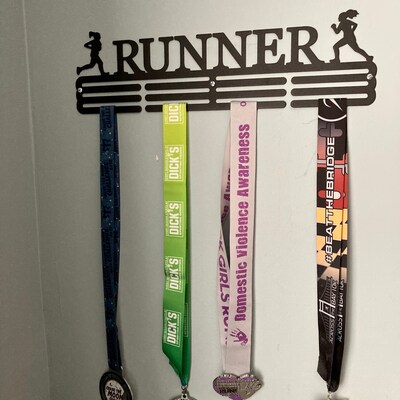 Running Marathon Medal Hanger Holder Display Rack 3 RUNG - Etsy