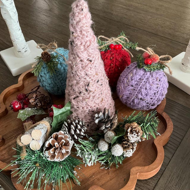 A customer's finished Wheat Stitch Tree Crochet Pattern + Video