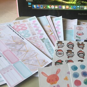 Set in Stone -marble and Gold- Weekly Kit for Erin Condren and Happy ...