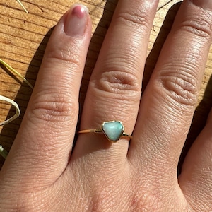 Customer photo from Chloe, Mini Raw Australian Opal Ring
