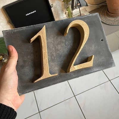 Zahlen und Buchstaben aus Sandstein Etsy.de