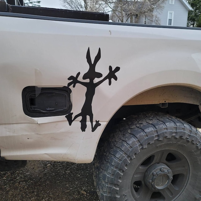Wile e Coyote Help Sticker Decal Road Runner Splat Car Truck - Temu
