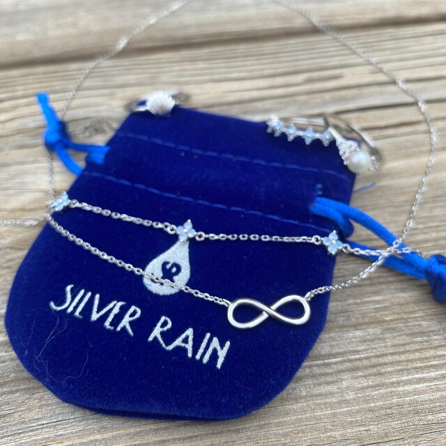 Sterling Silver Infinity Symbol Charm - Tiny .925 Silver Pendant With Split Ring For Bracelets & Necklaces