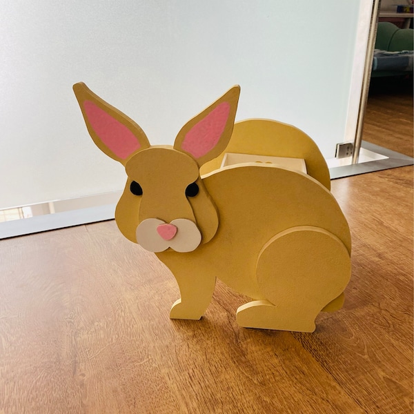 Rabbit Planter Pattern, Garden Ornament, Wooden Rabbit, Scroll Saw ...