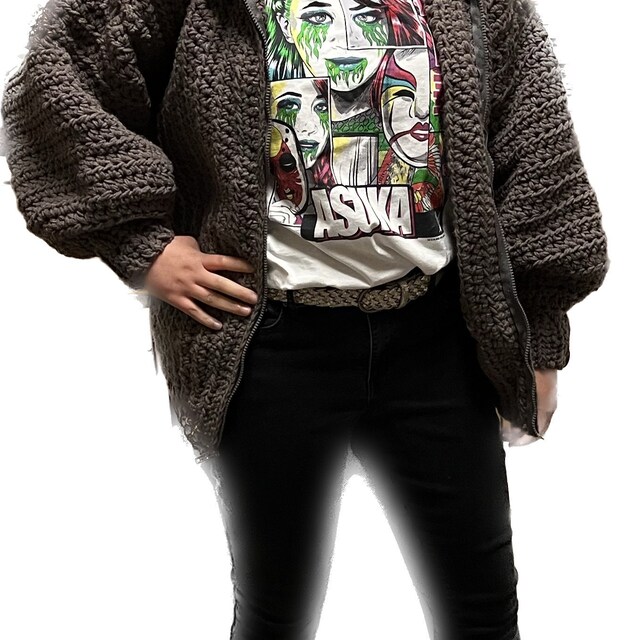Crochet Jacket With Pockets and Zipper (no Sewing Machine
