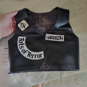 Terrible TWO Birthday Vest - 2nd Birthday Outfit - Biker