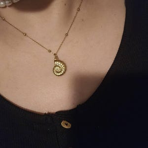 Review photo by Jailene for Sea Snail Charm Necklace