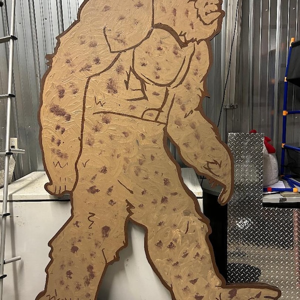 7ft 8ft 10ft Life Size Bigfoot Pattern Scroll Saw, Sasquatch Silhouette ...