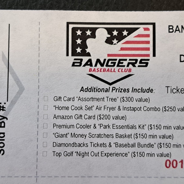 Full Color Raffle Tickets Custom Printed Raffle Tickets With Perforated Stub | Full-color Design ...
