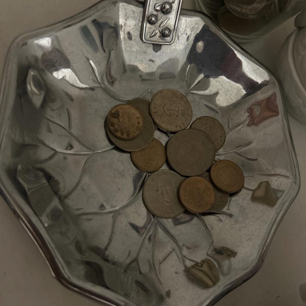 Mid Century Modern Pottery Shell Wall Vase Set of 2 Danish Modern 1970s