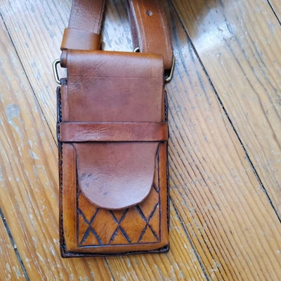Phone Holster Wallet Holster Leather DIY Pdf Download Video Tutorial - Etsy