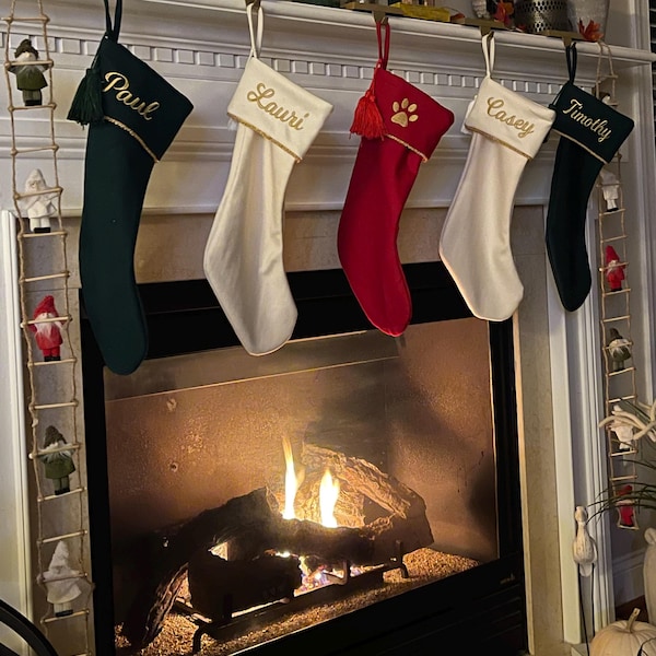 Impossible to Miss: The Most Elegant Personalized Stockings You Can Own