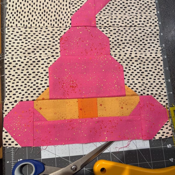 PDF Halloween Quilt Pattern - Witch Hat Quilt Pattern - Etsy