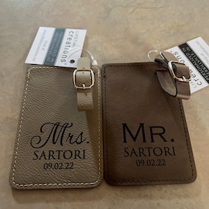 Wedding Event New Listing 2023 - Personalized Mr and Mrs Luggage