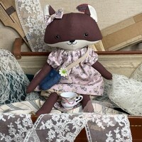 Fox Sewing Pattern PDF Make a Fox or Wolf Woodland Animal Cloth Doll ...